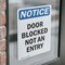 Signmission Door Blocked Not An Entry, 5 in W x Rectangle, Vinyl Decal OS-2PACK-NS-D-57-V-11472 - alternate 3